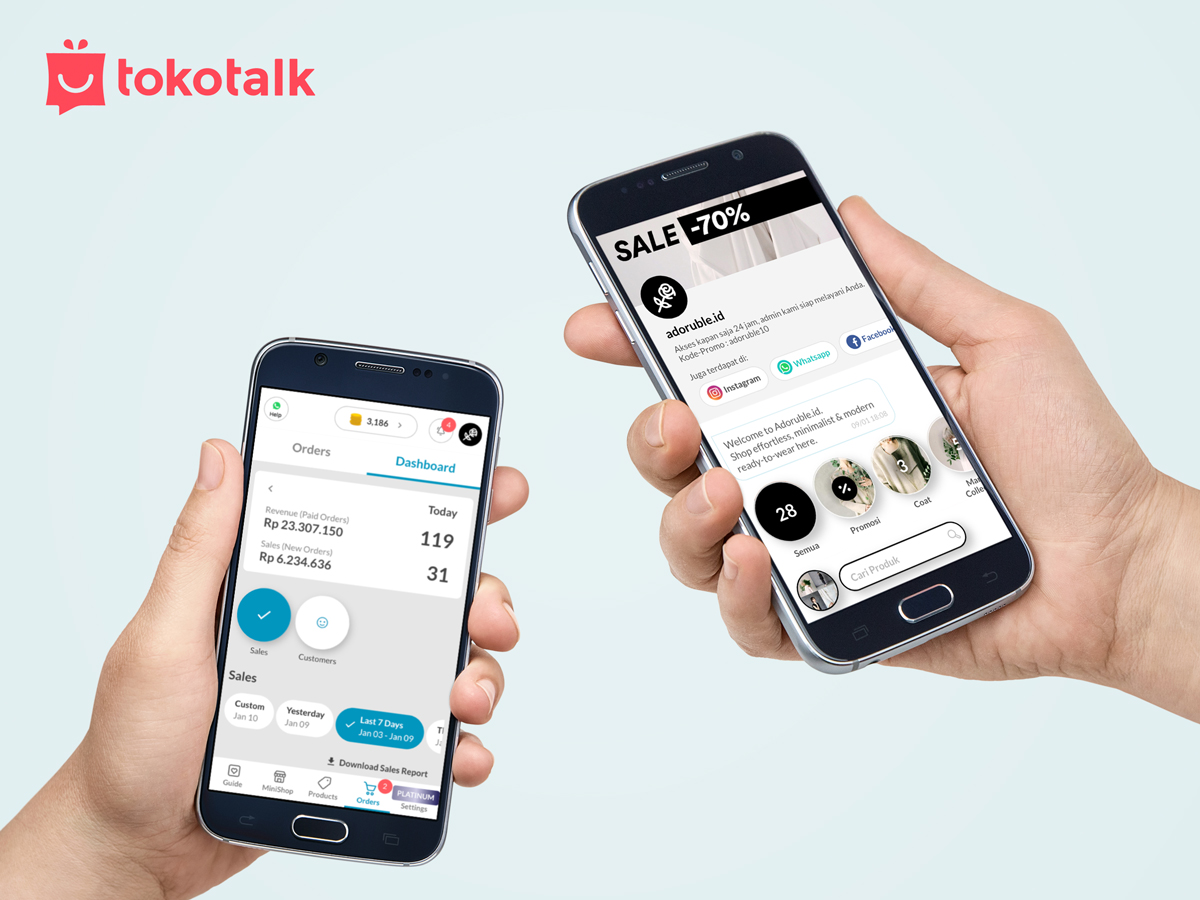 startup businesses online selling digital tokotalk