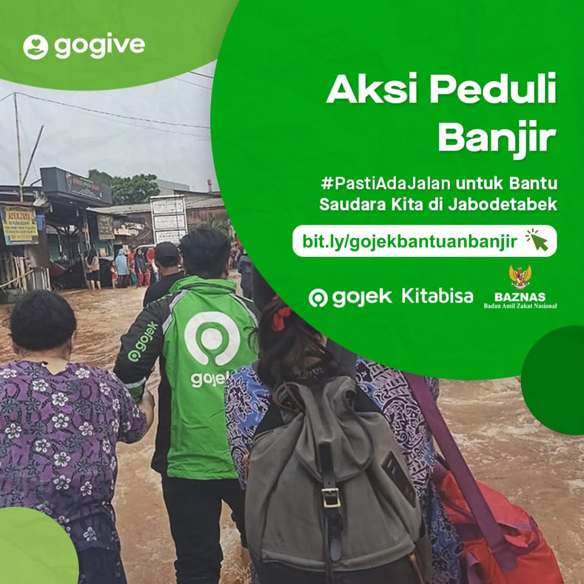 In A Day, Gojek Consumers Collect IDR 100 Million Donations for Flood Victims