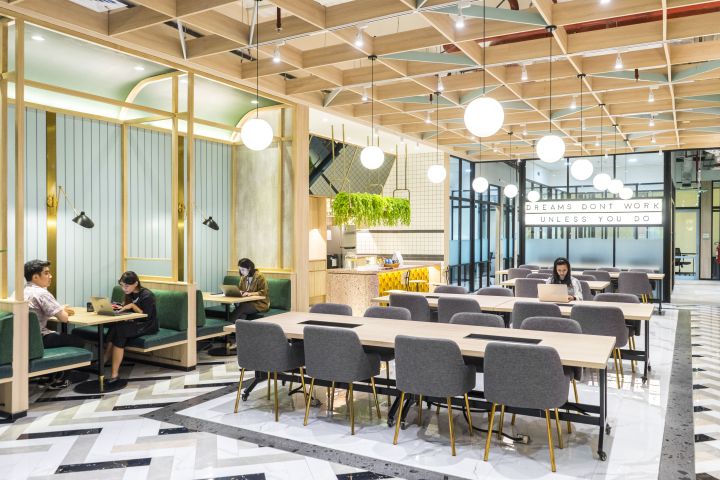 Co-working space Good Vibes, Innovations and Supportive Systems