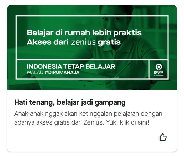 Gojek Collaborates with Zenius to Provide Free Online Learning Services