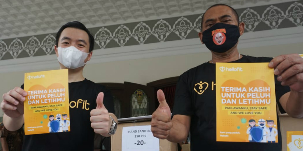 Hellofit Distributes Aid to Sardjito Hospital in Yogyakarta