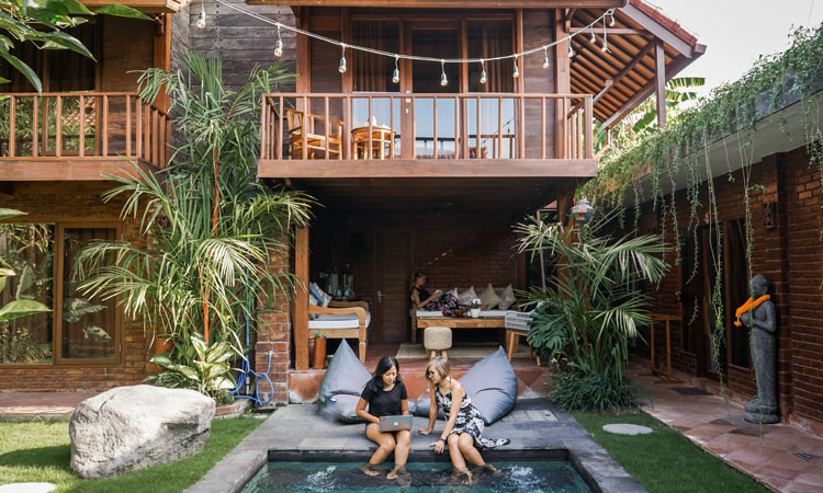 Dojo Bali a Coworking Space with Sophisticated Beach View