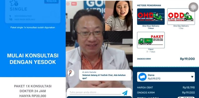 DANA is collaborating with the YesDok healthcare startup. Through this partnership, DANA provides online consultation services in the application, competing with Gojek and Grab.