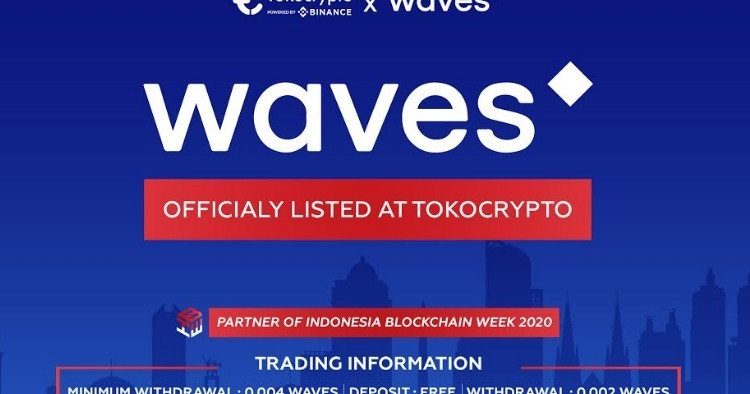 WAVES Token is Now Available for Trade in Tokocrypto